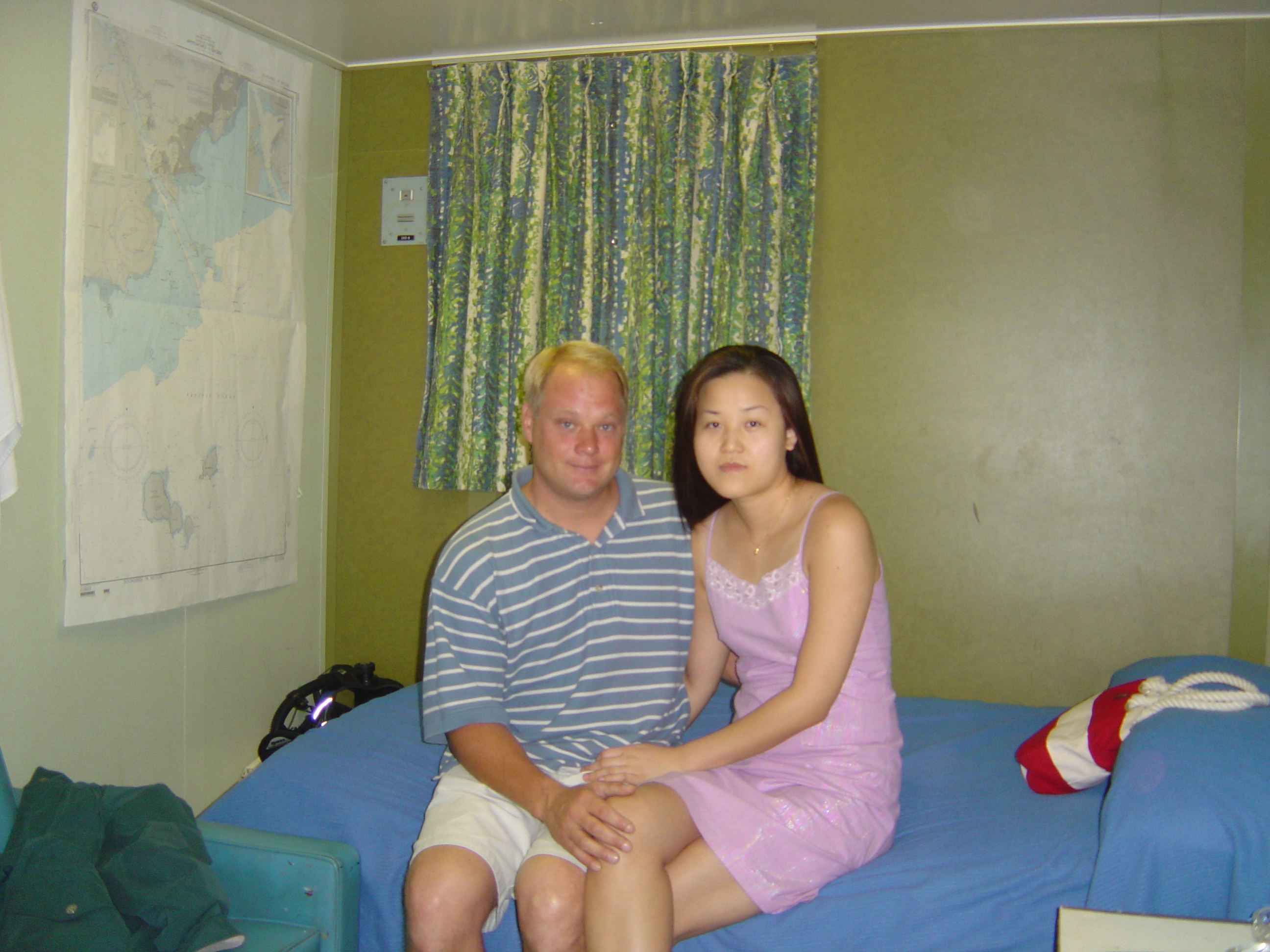 Lin and Mike aboard the S/S Major Stephen W. Pless, March 2004