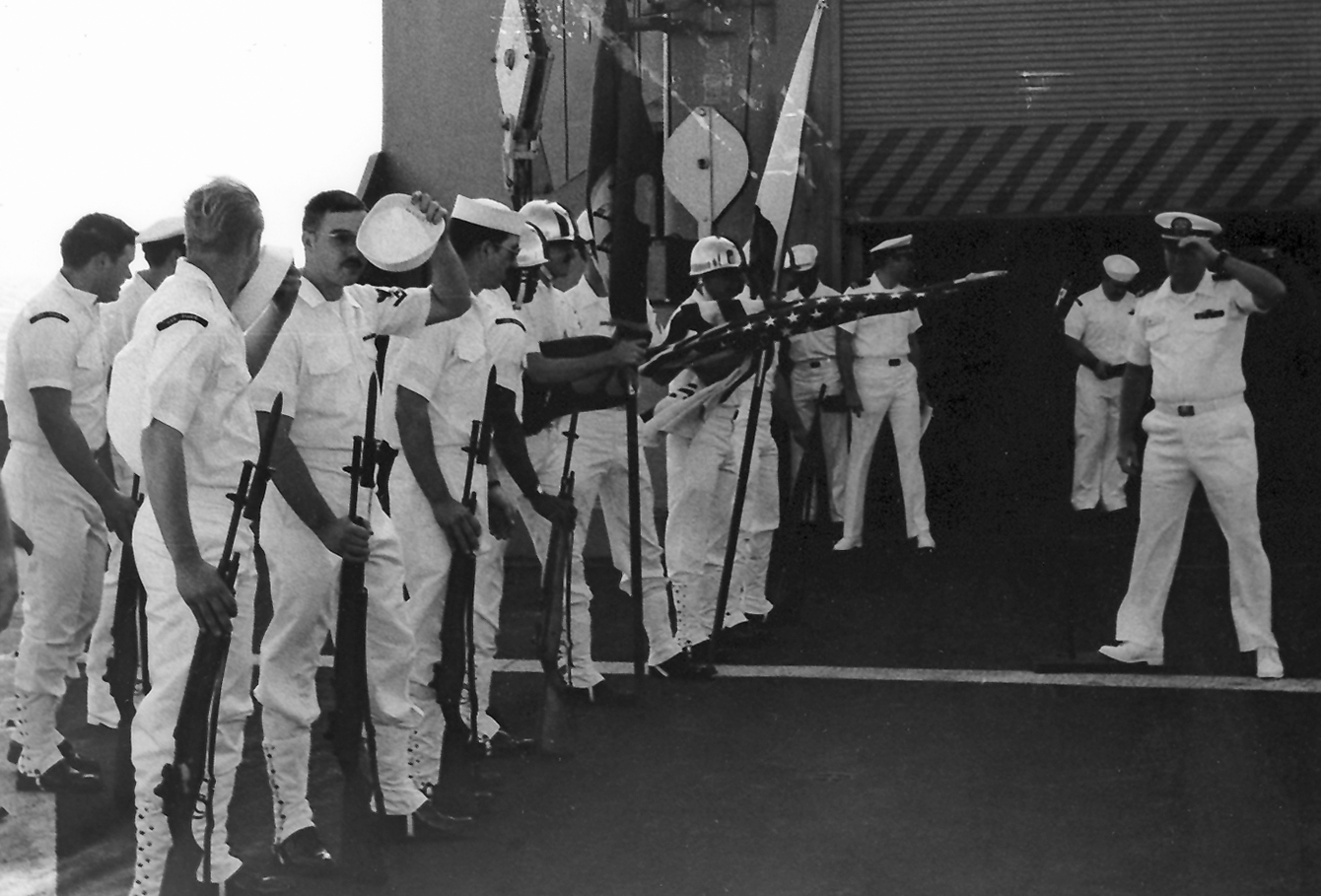 Change of Command Ceremony, USS Shasta AE-33