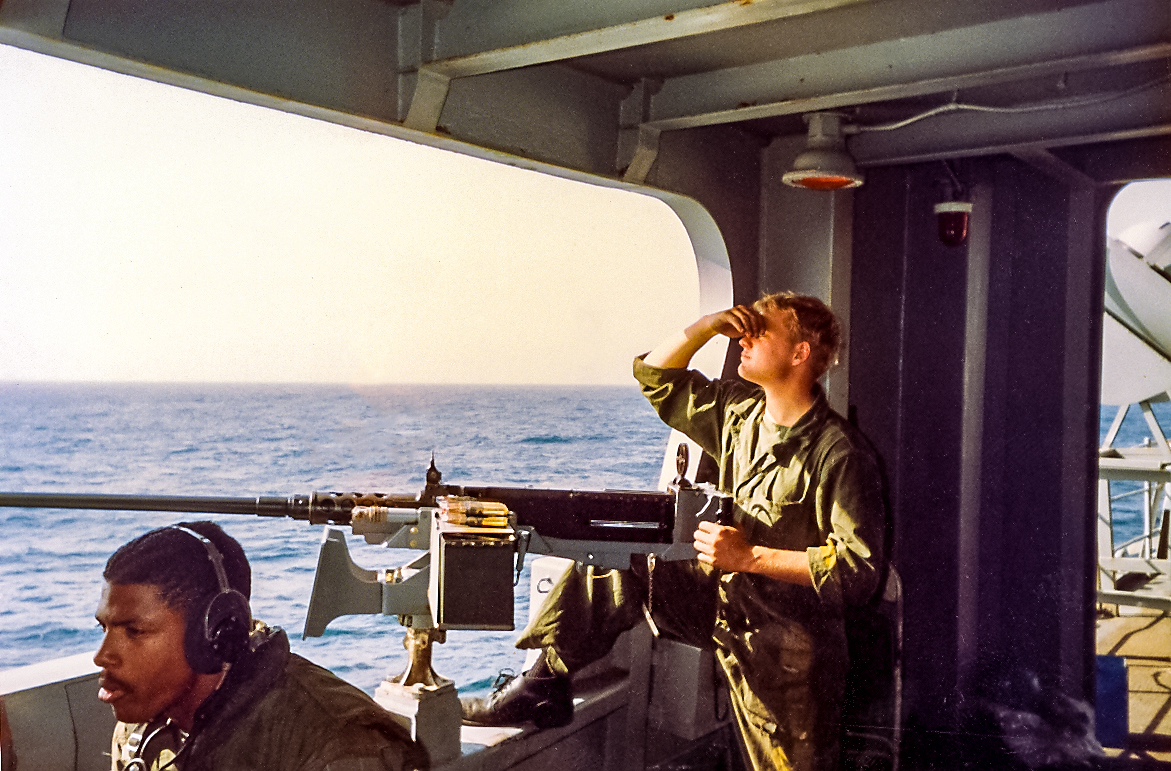 Me posing aboard USS Shasta AE-33