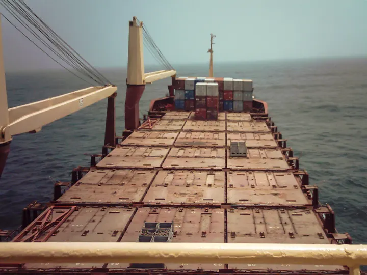 Maersk Alaska heading to Boston North Atlantic Ocean