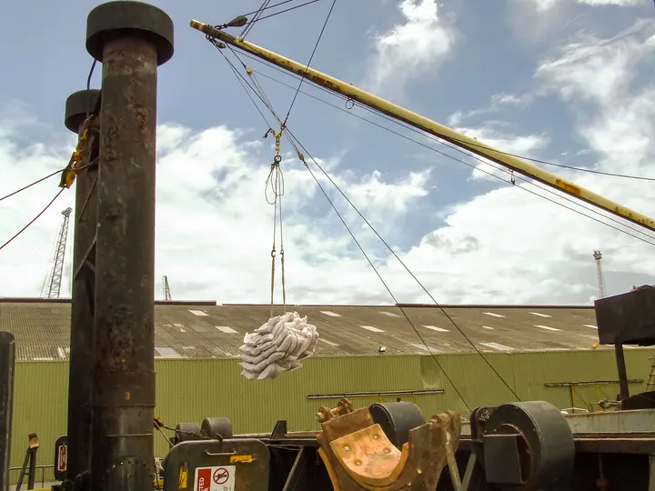 Discharging cargo in Africa