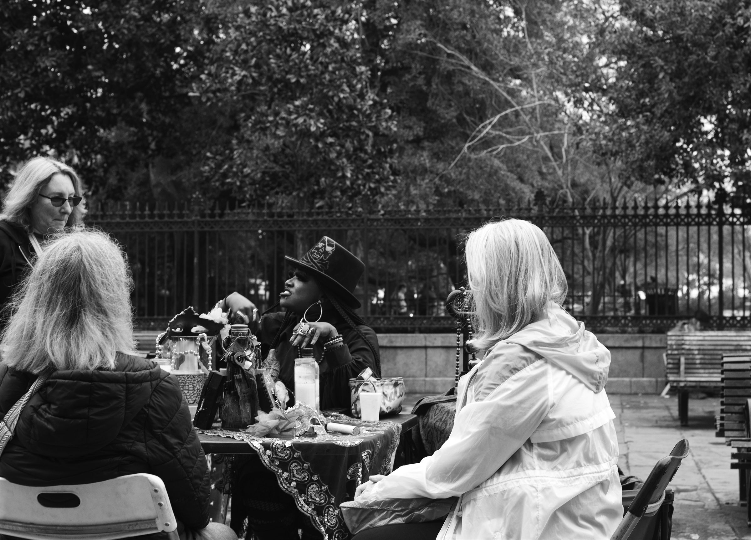 Jackson Square Fortune Teller — street portrait in New Orleans, Louisiana, fine art photography print